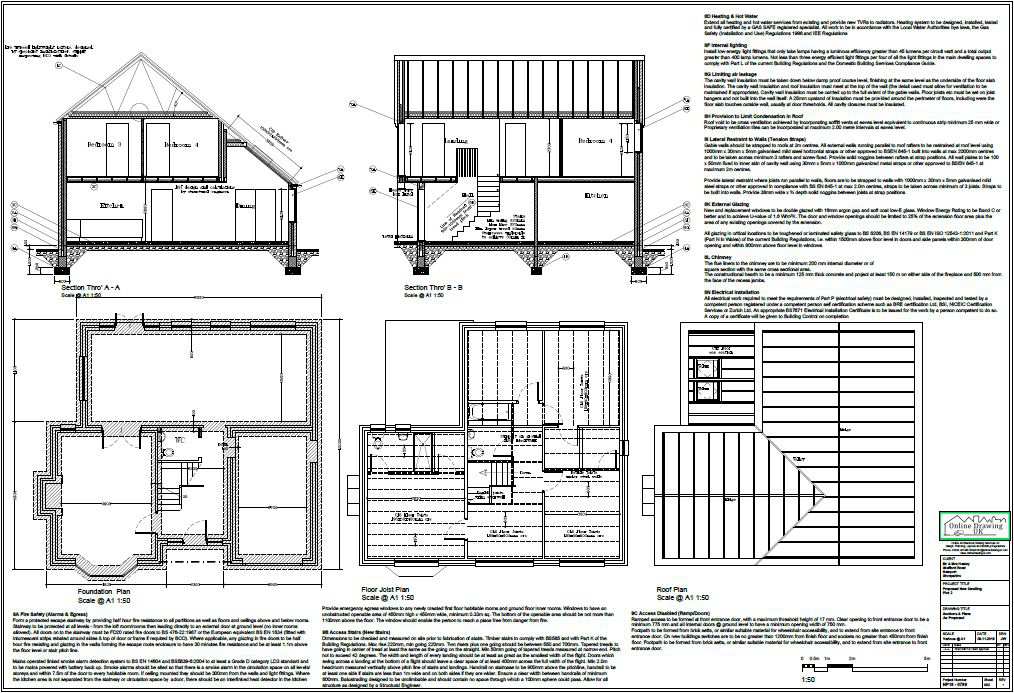 Planning To Building Regulations Drawings Online Drawing UK
